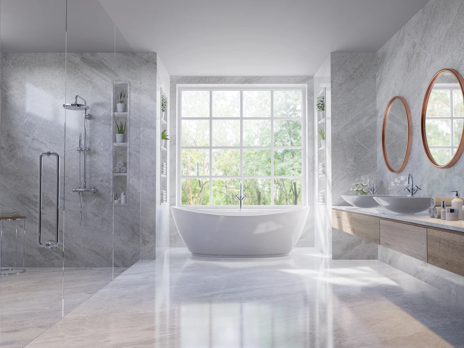 Marble bathroom remodel
