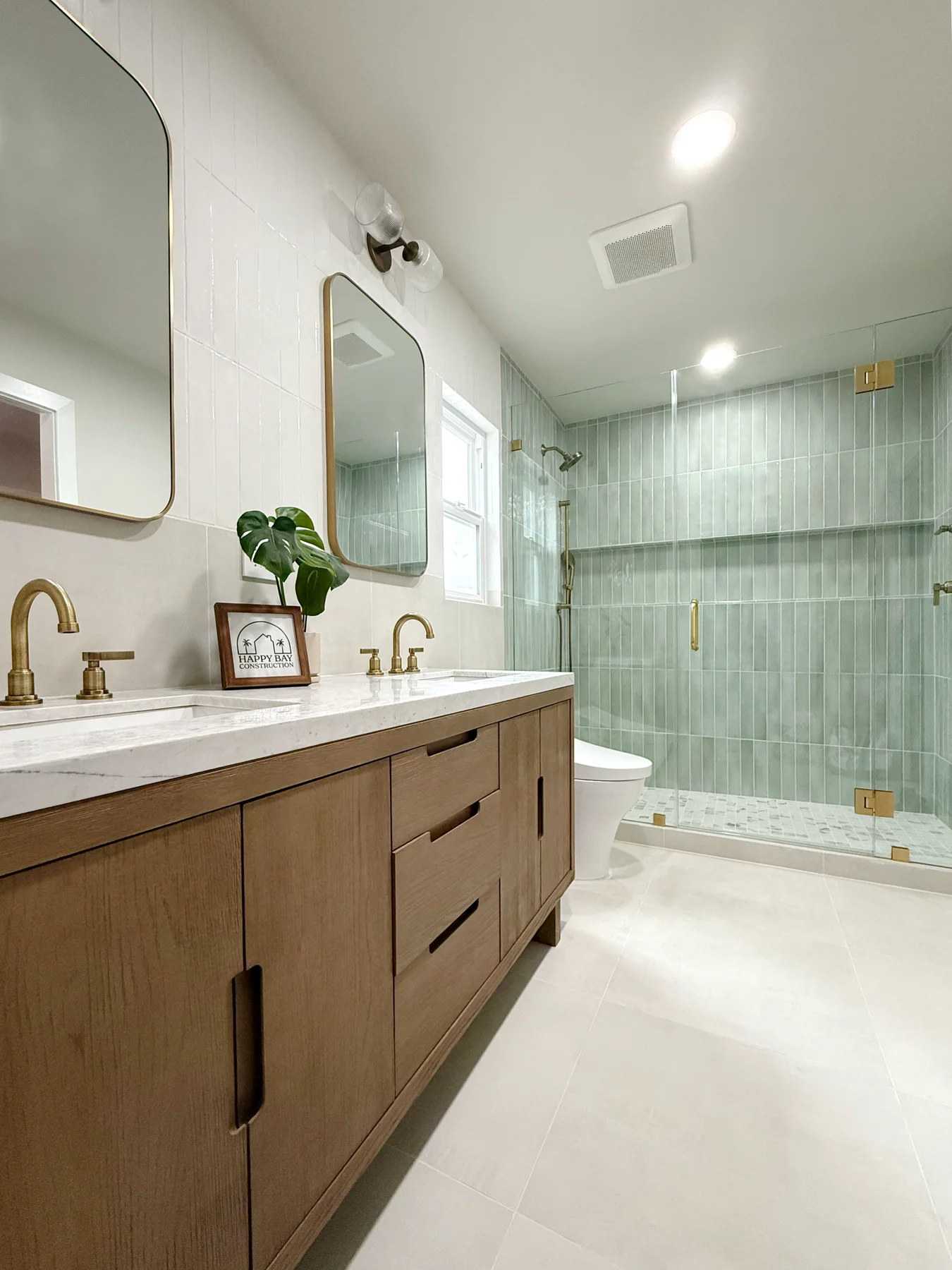 Spa-style bathroom