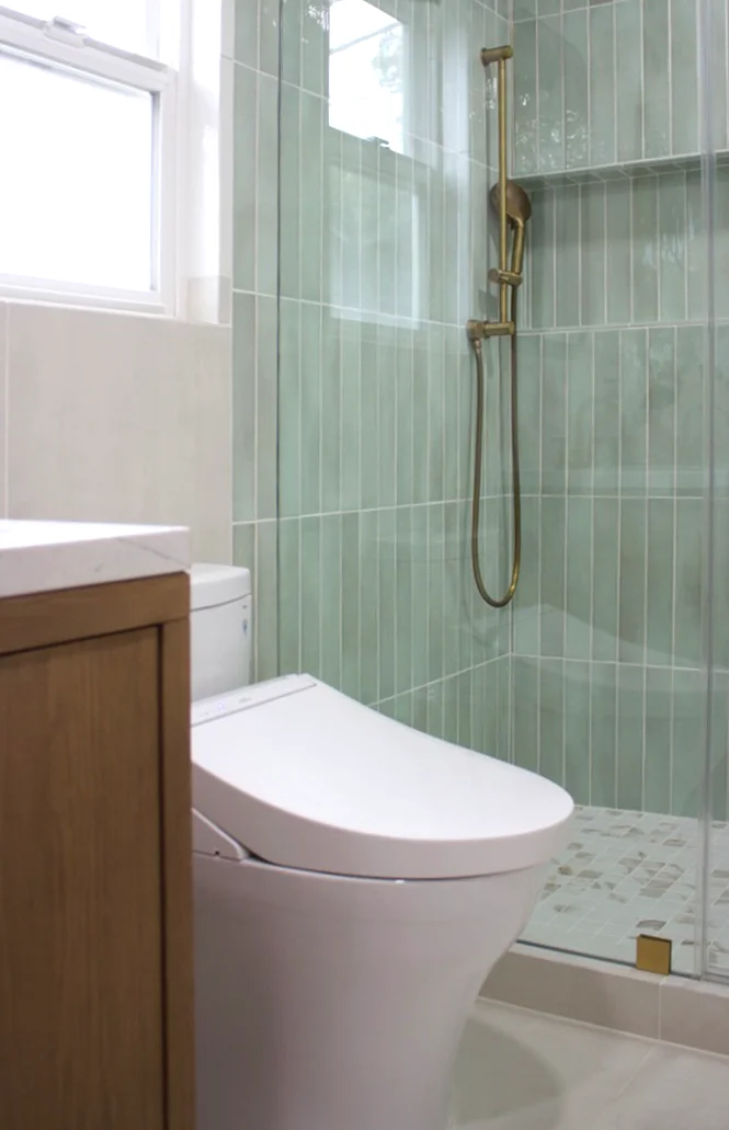 Bathroom remodel detail