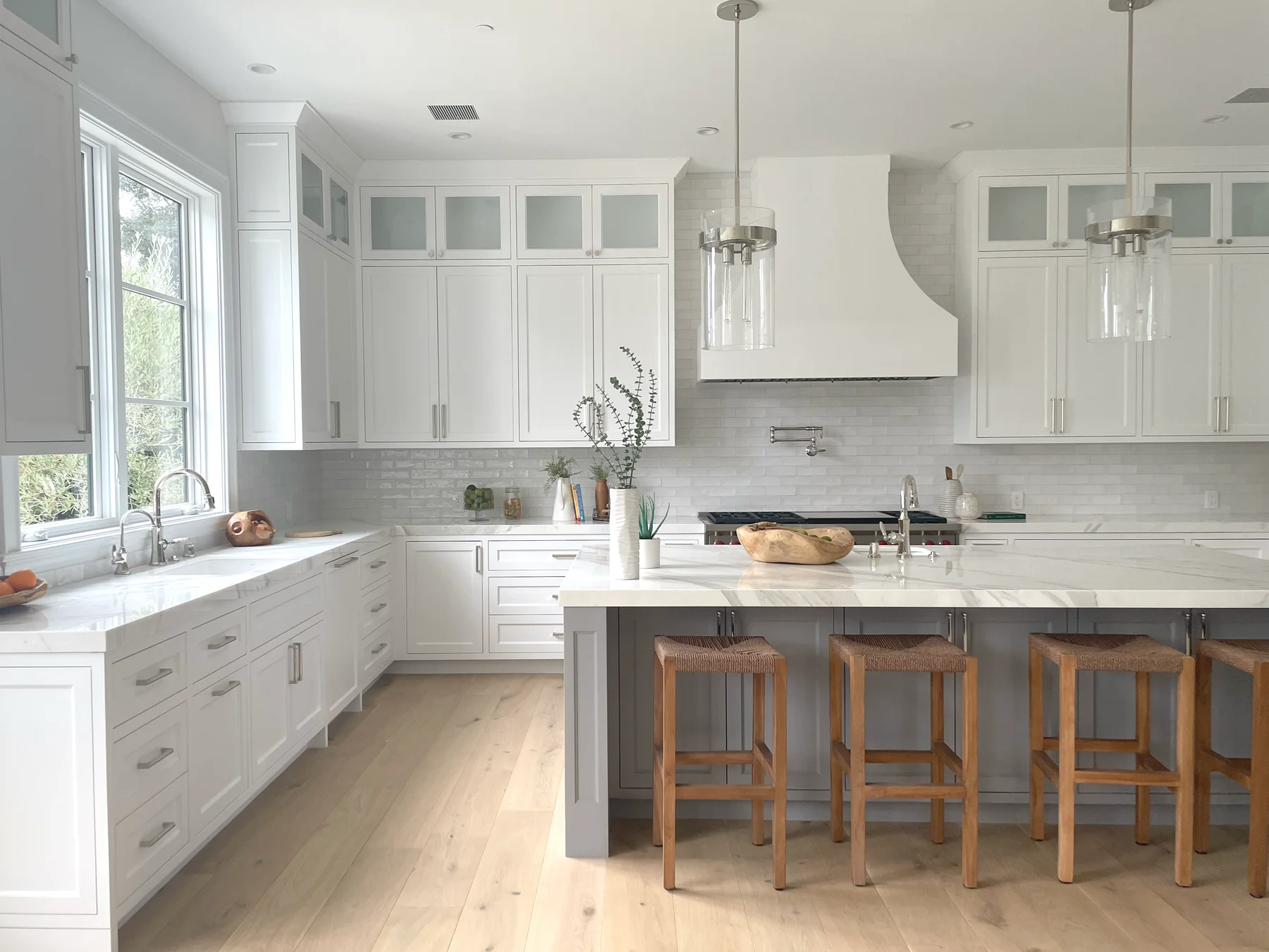 Custom kitchen island and cabinetry
