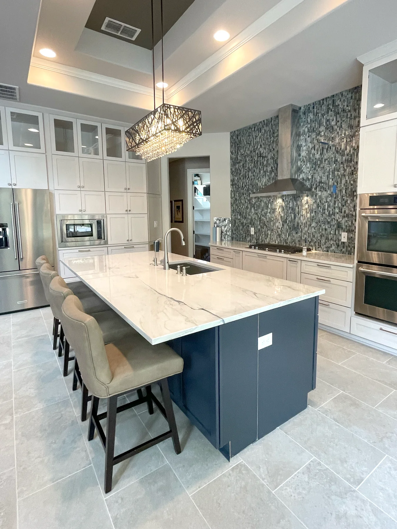 Kitchen with custom finishes
